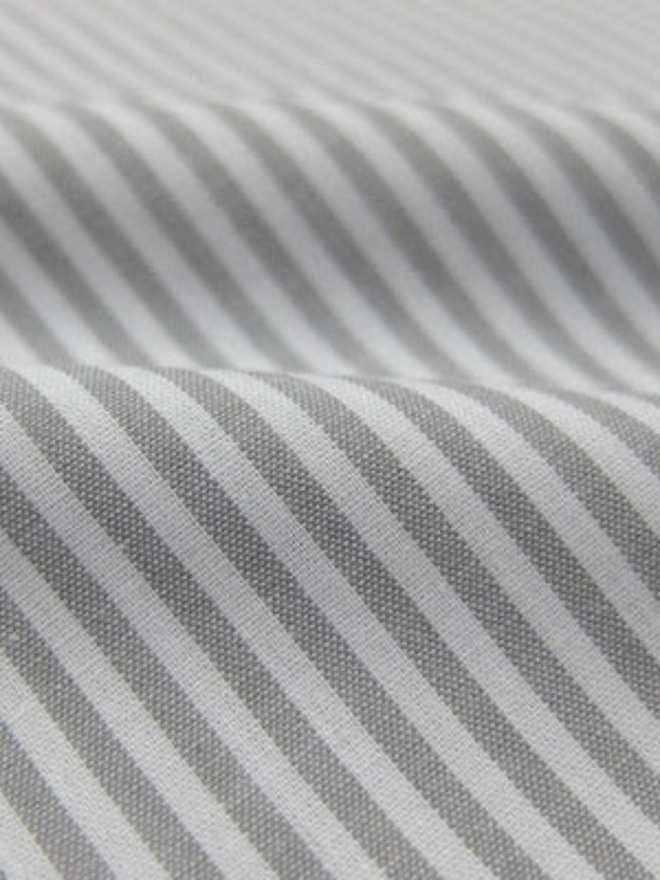 grey striped fabric sample