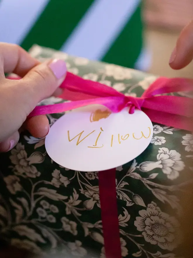 mini christmas gift tag making kit