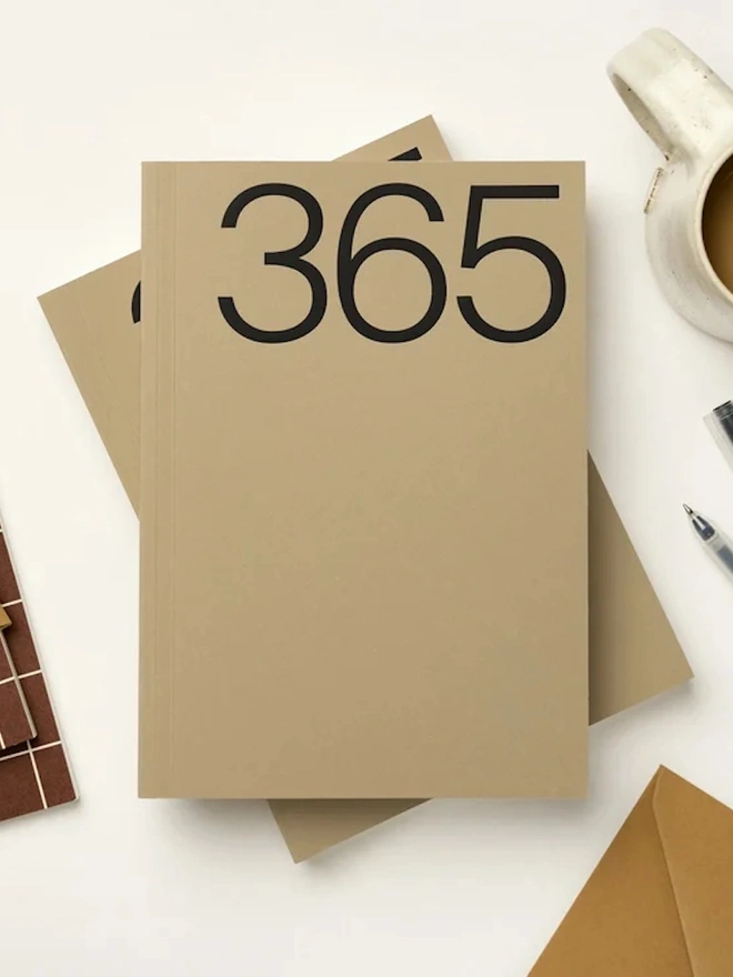 Brown A5 Lay Flat 365 Undated Planner