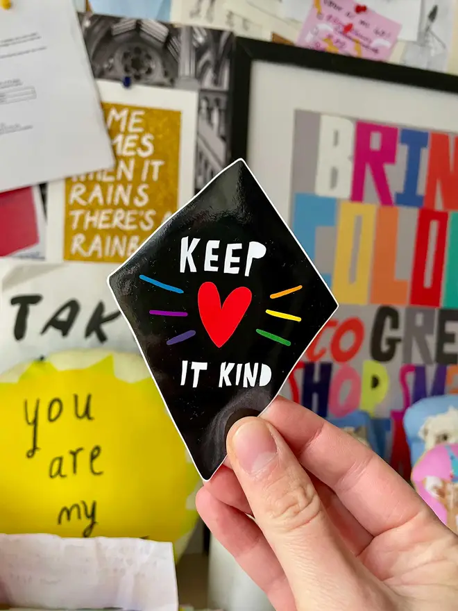 Perfect sticker to put on your waterbottle, laptop, journal.