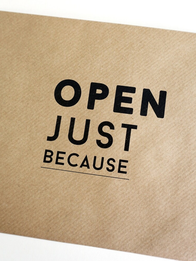 Open When… University Going Away Gift. A selection of designs of envelope available.
