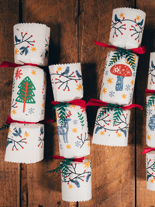 Woodland Party Crackers (Set Of 20)