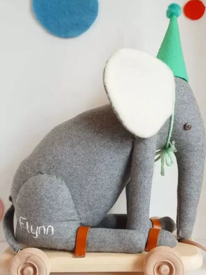 Grey elephant toy