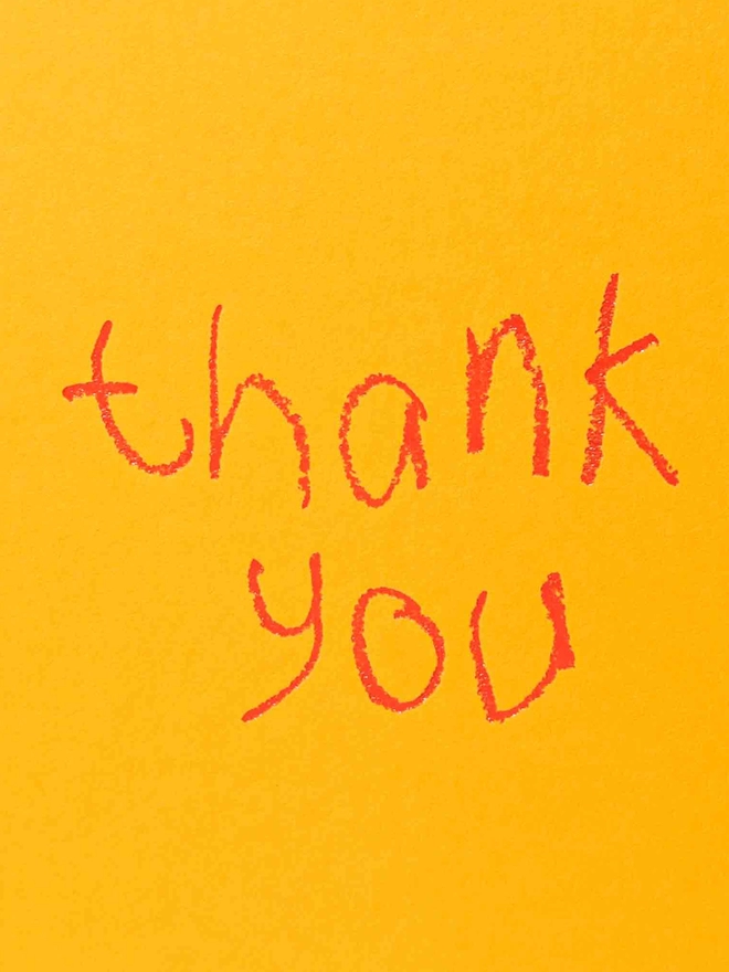 Thank You - Hand Foiled Card