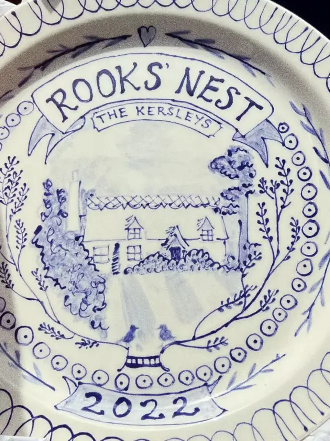 wedding venue souvenir plate