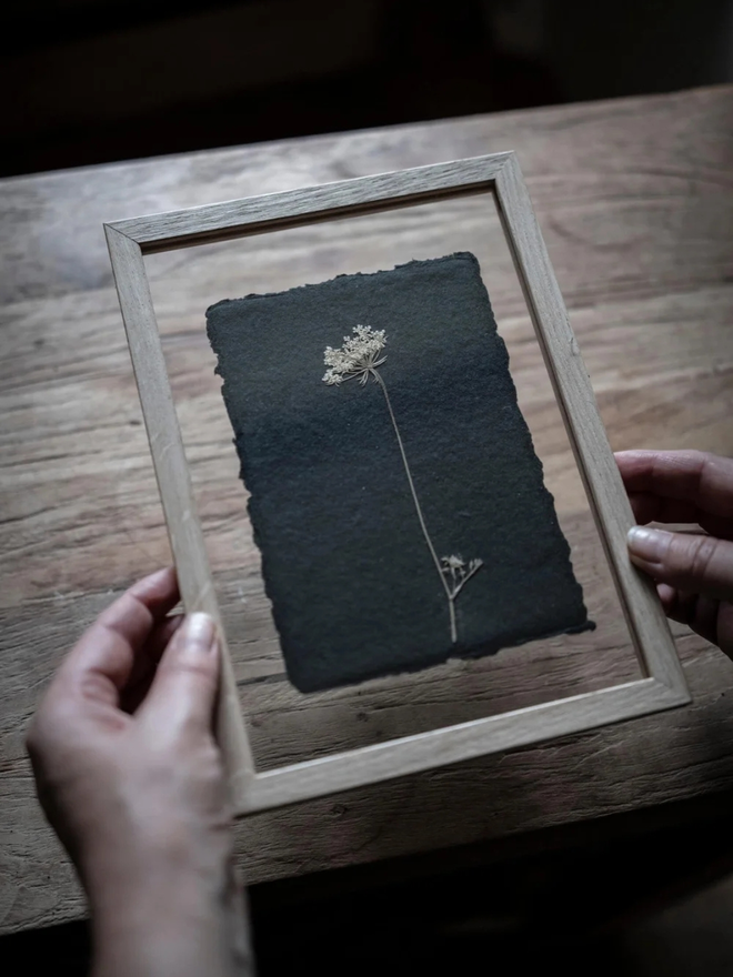 pressed wildflower framed artwork