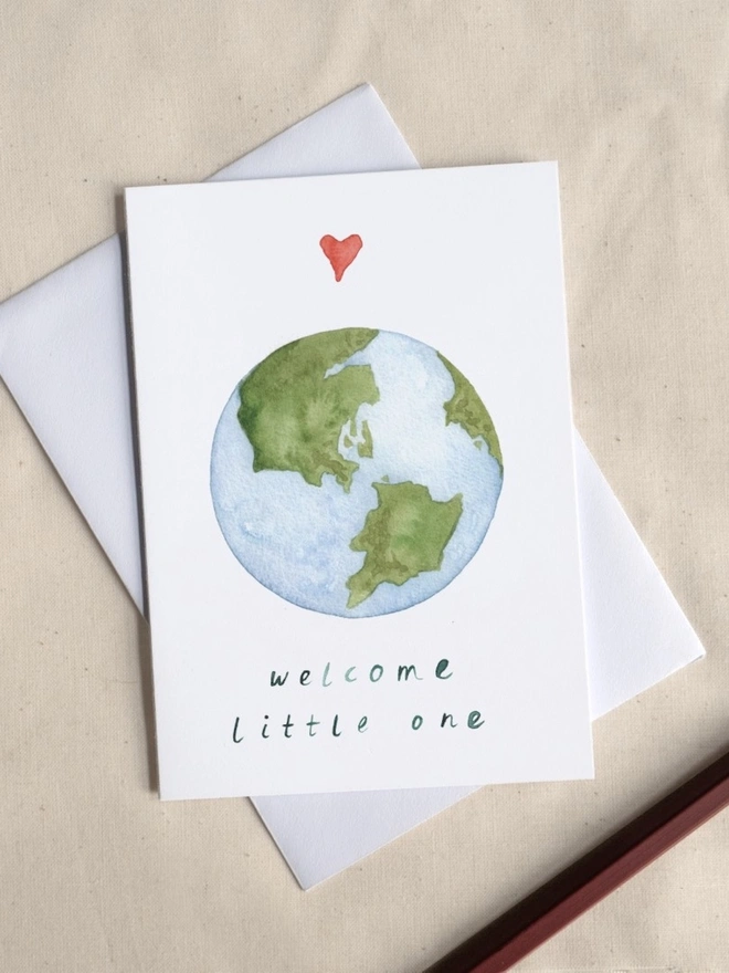 Welcome Little One – New Baby Greetings Card