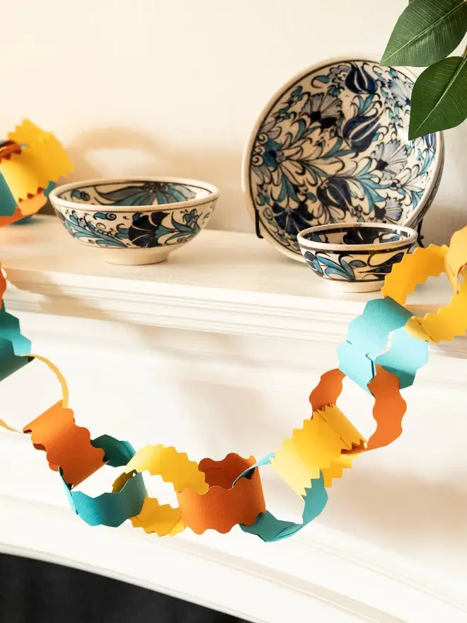 spring and summer paper chain