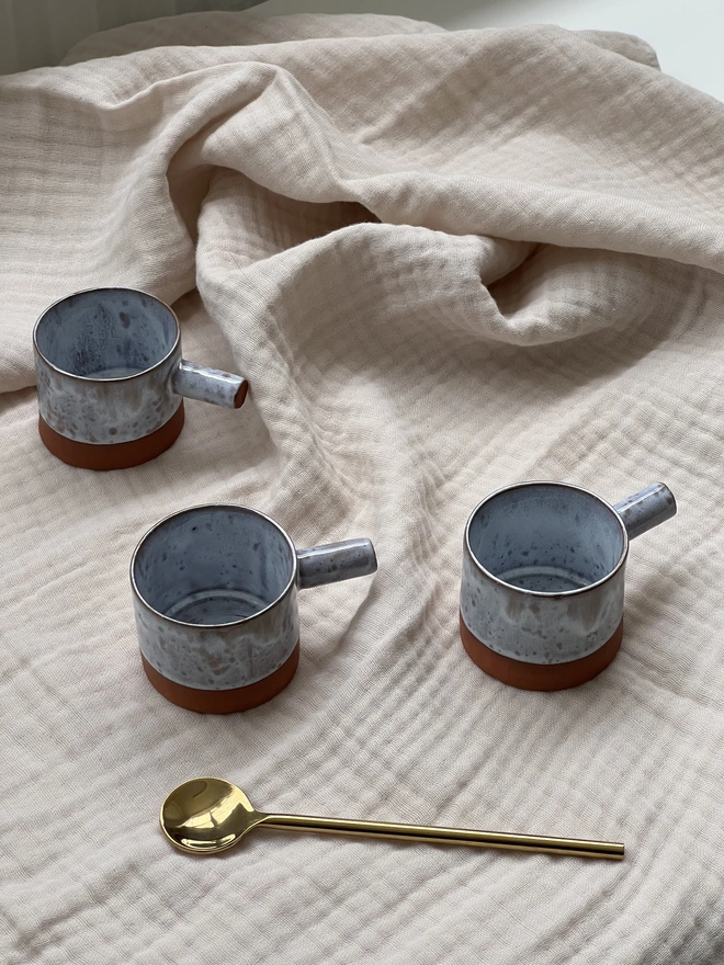 Blue Speckled Espresso Cup 