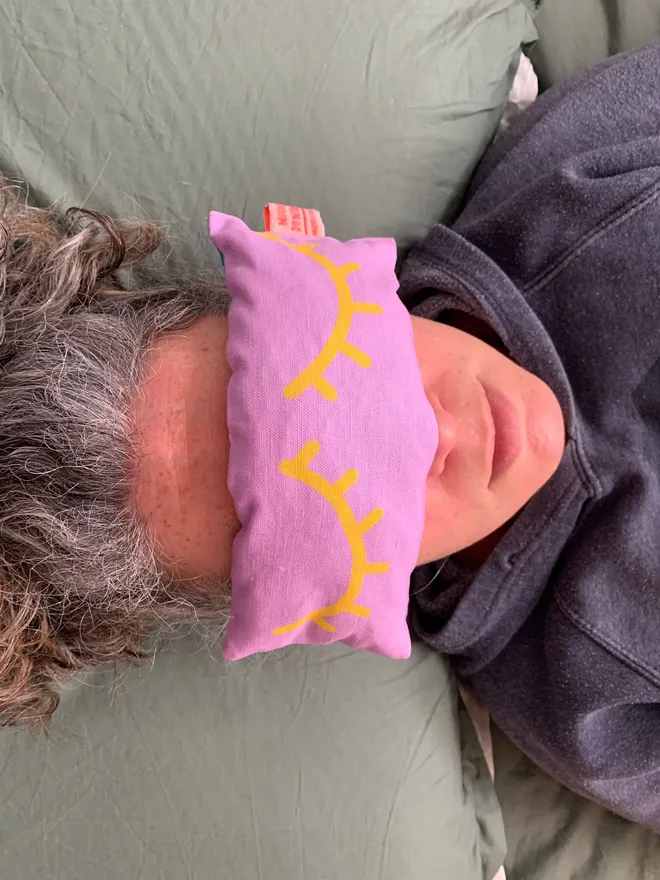 Nicola's iconic lavender eye pillows are colourful and filled with joy! ( and lavender)