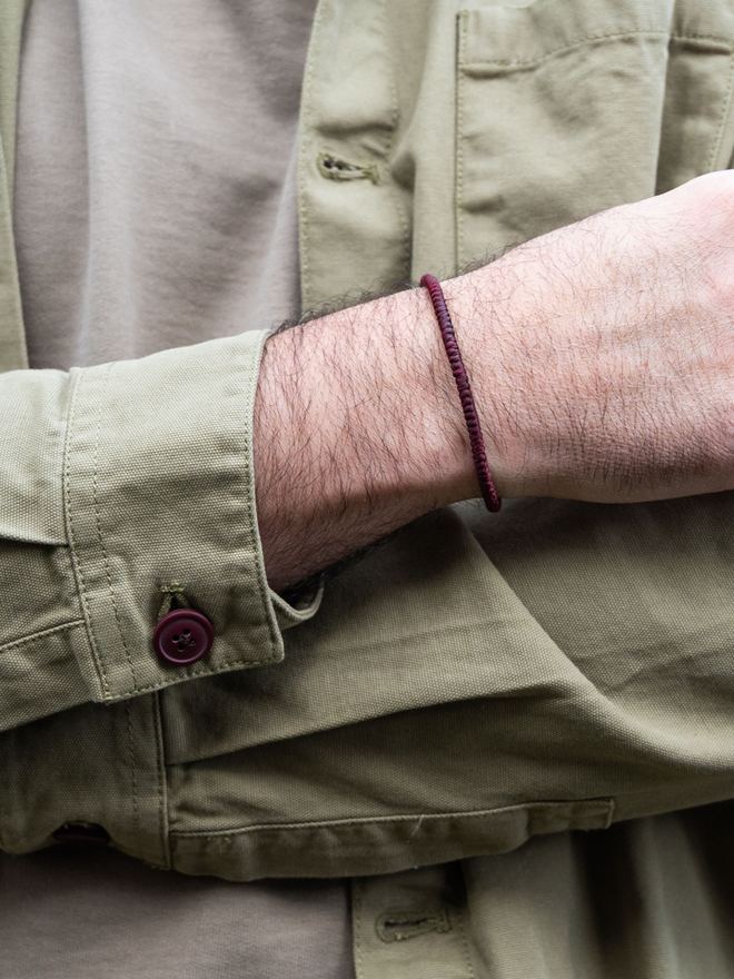 men rope bracelet