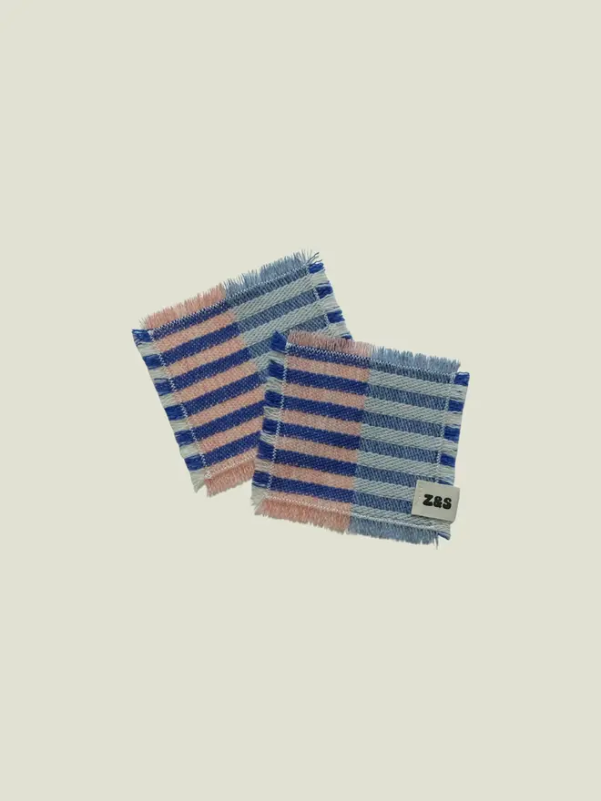 Blueberry Pie Coasters. A set of two coasters.