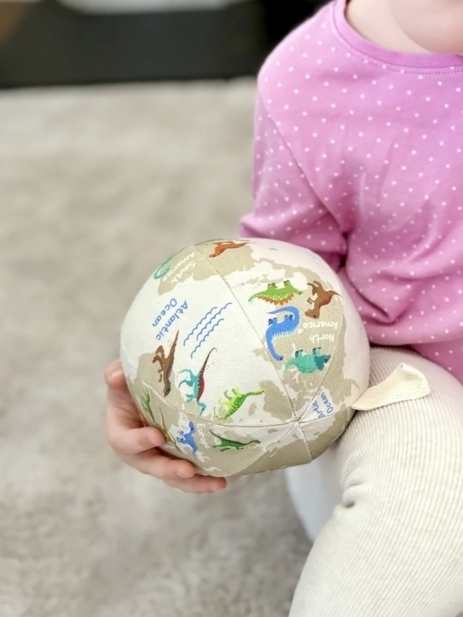 dinosaur kids soft toy globe