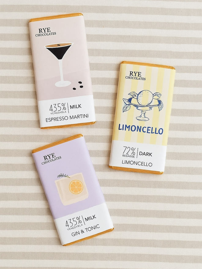 Boozy chocolate bar bundle