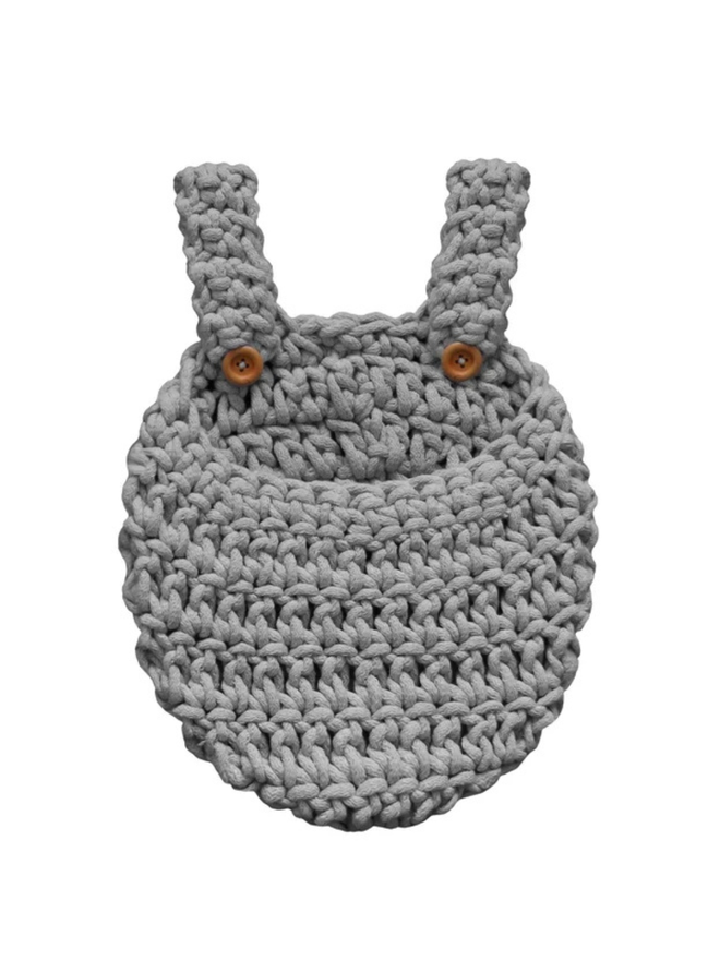 Zuri House. Small dark grey nursery organiser.