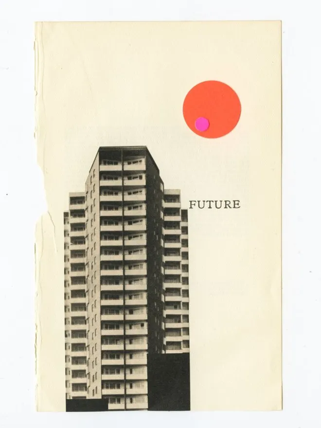 Original Modernist Architectural Art On Paper - Future