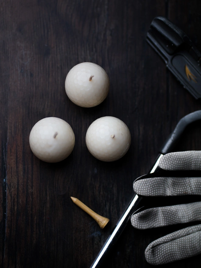 Golf Ball Trio Candles
