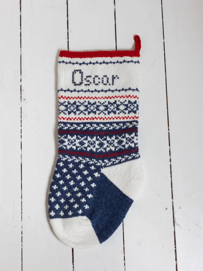 Chunky Oslo Stocking with White Heel