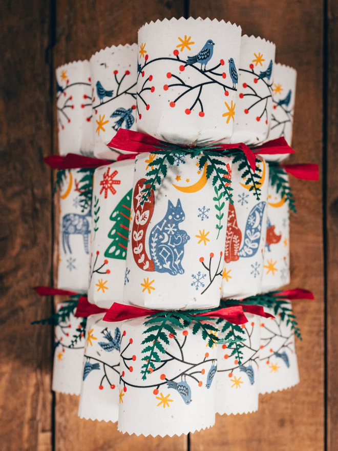 Woodland Party Crackers (Set Of 20)