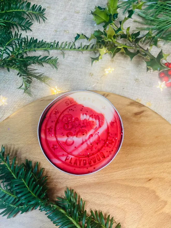 Candy Cane Christmas Playdough Kit