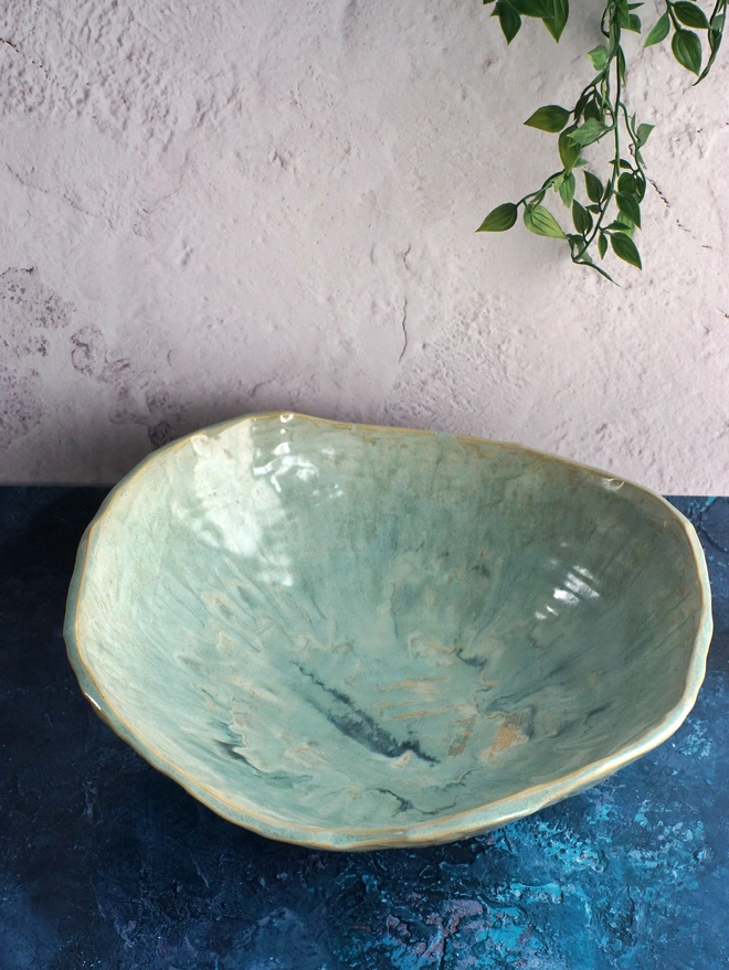 serving bowl, large serving bowl, centrepiece bowl, fruit bowl,  Jenny Hopps Pottery