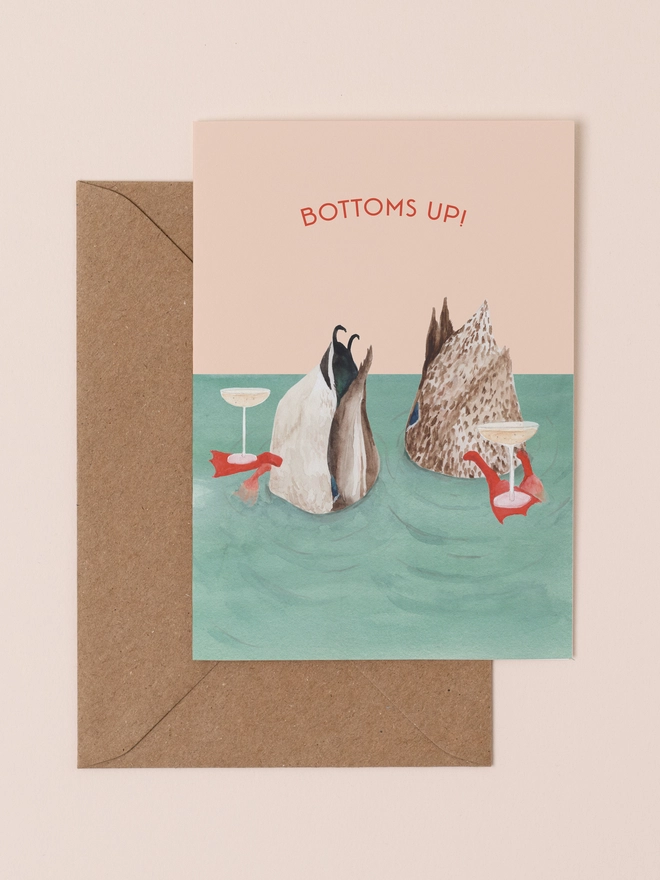 Funny Duck celebration card