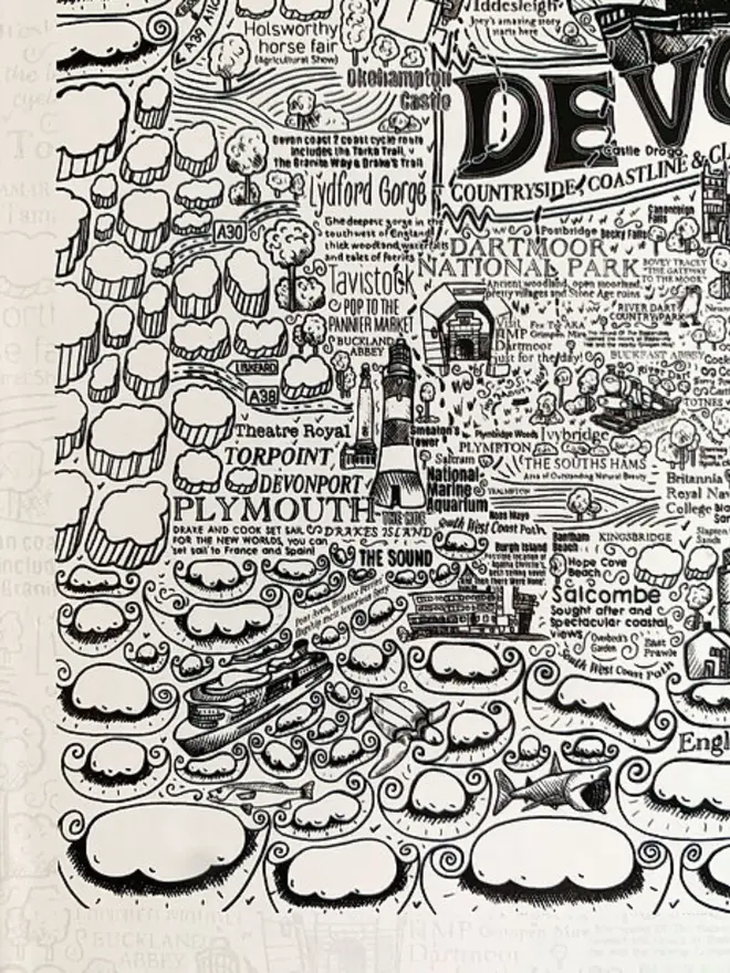 Devon Jigsaw Puzzle - 1000 Pieces Bottom Left