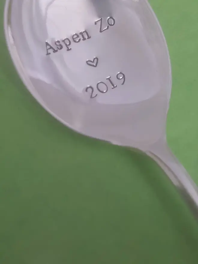 Personalised Christening Vintage Spoon