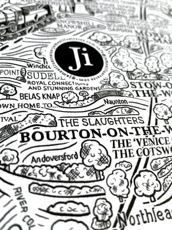 Cotswolds greetings card