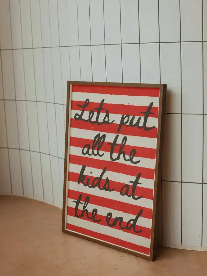 Lets put all the kids at the end print