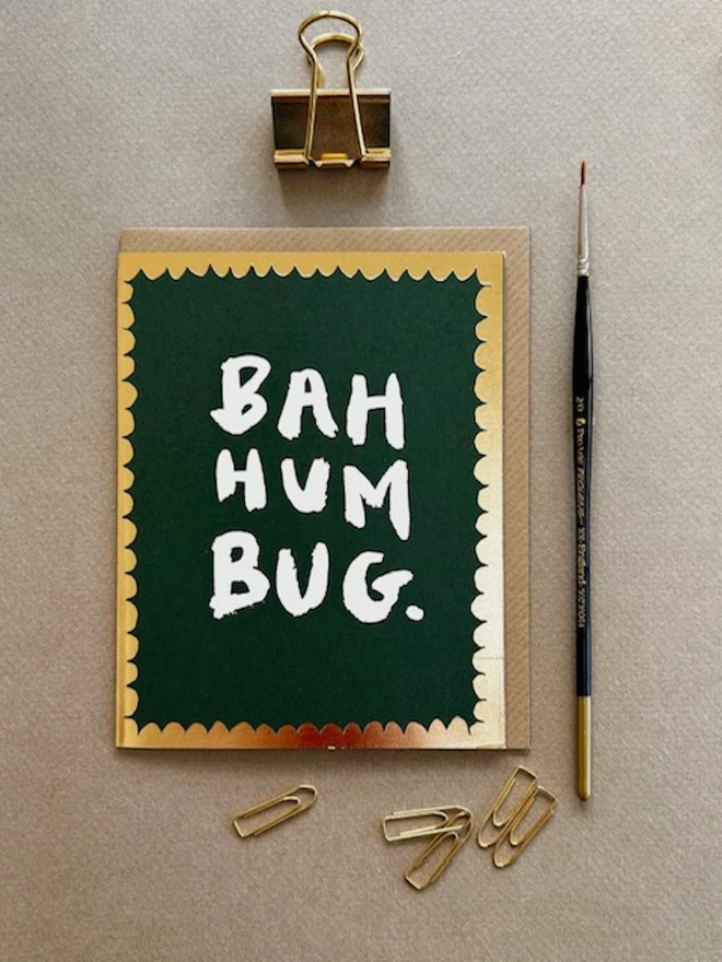 'Bah Humbug! ' Greetings Card