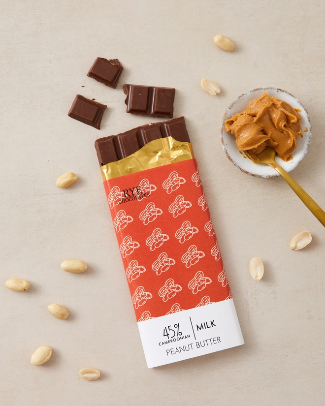 Peanut Butter Milk Chocolate Bar - 45% Cameroonian
