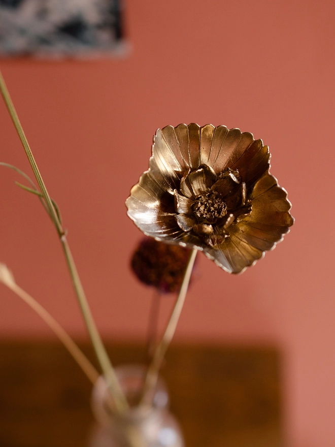 andmade Brass Cupcake Cosmos Stem By Ellenlou