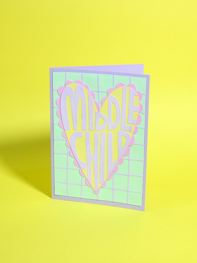 "Middle Child" Collaged Card