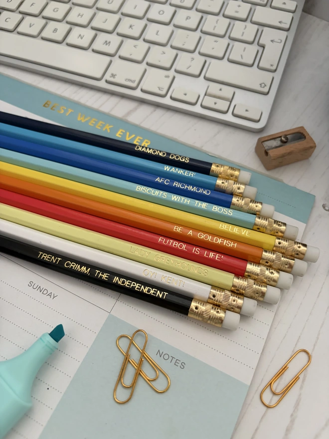 Ted Lasso Inspired Set of 10 HB Pencils