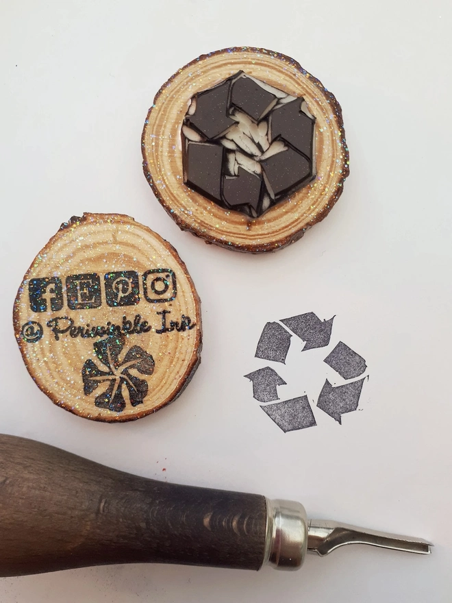 Recycle Symbol Ink Stamps