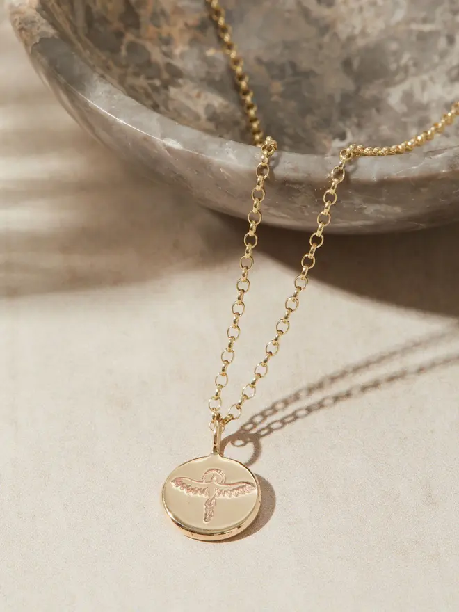 9ct Gold Phoenix Pebble Necklace