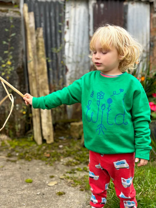 Wild Child Kids Sweatshirt by hello DODO