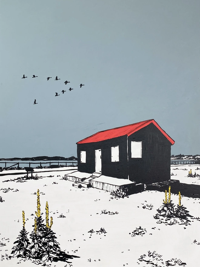 Red roofed shed prints coming soon!