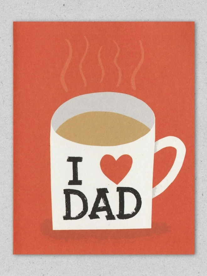 'I Love Dad' Mug Card