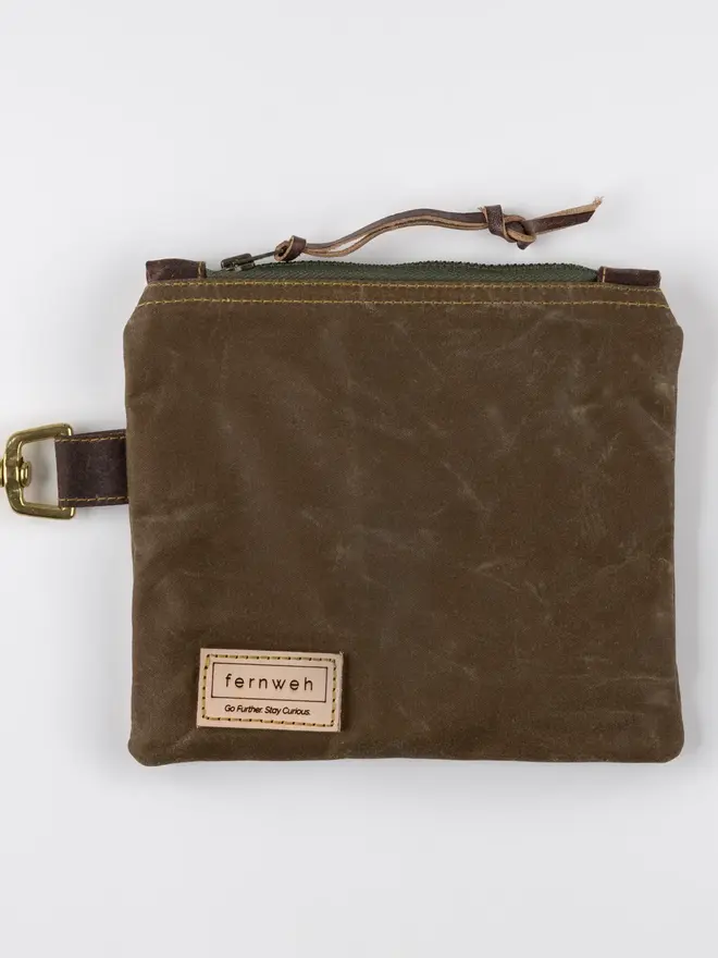 washed cotton pouch bag