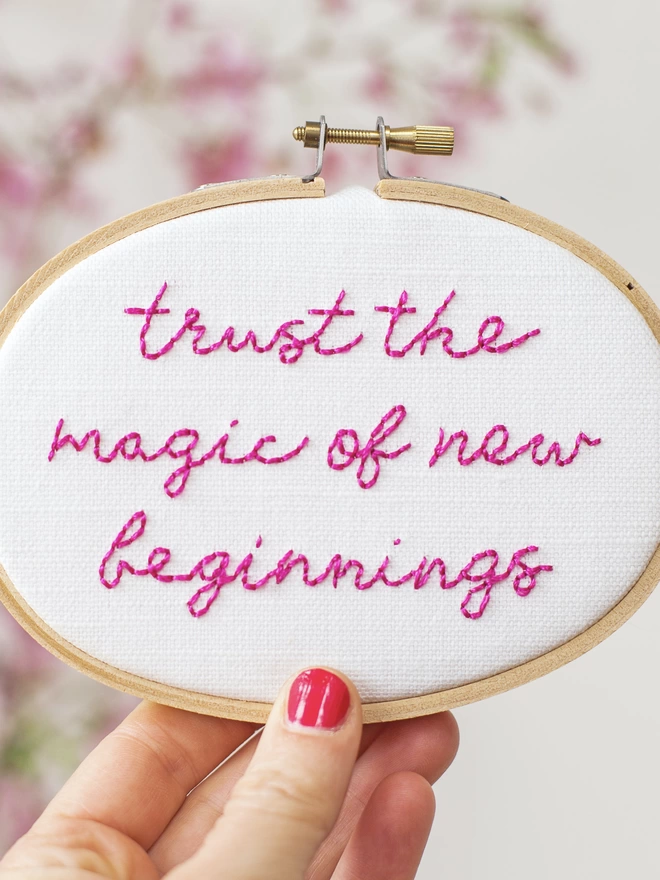 Trust the magic of new beginnings