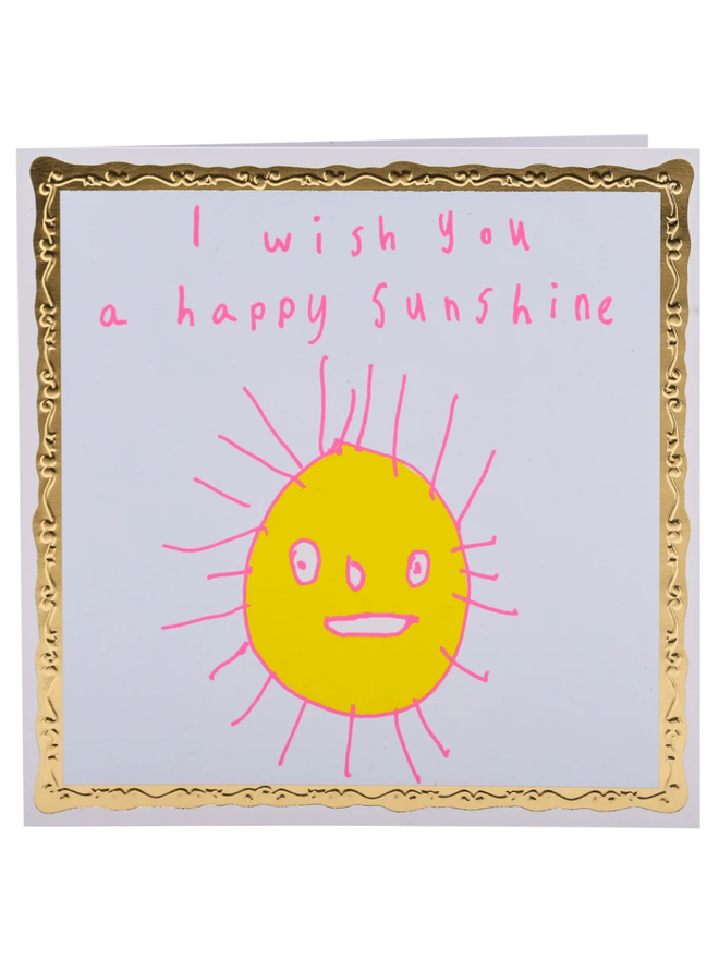 I wish you a happy sunshine card