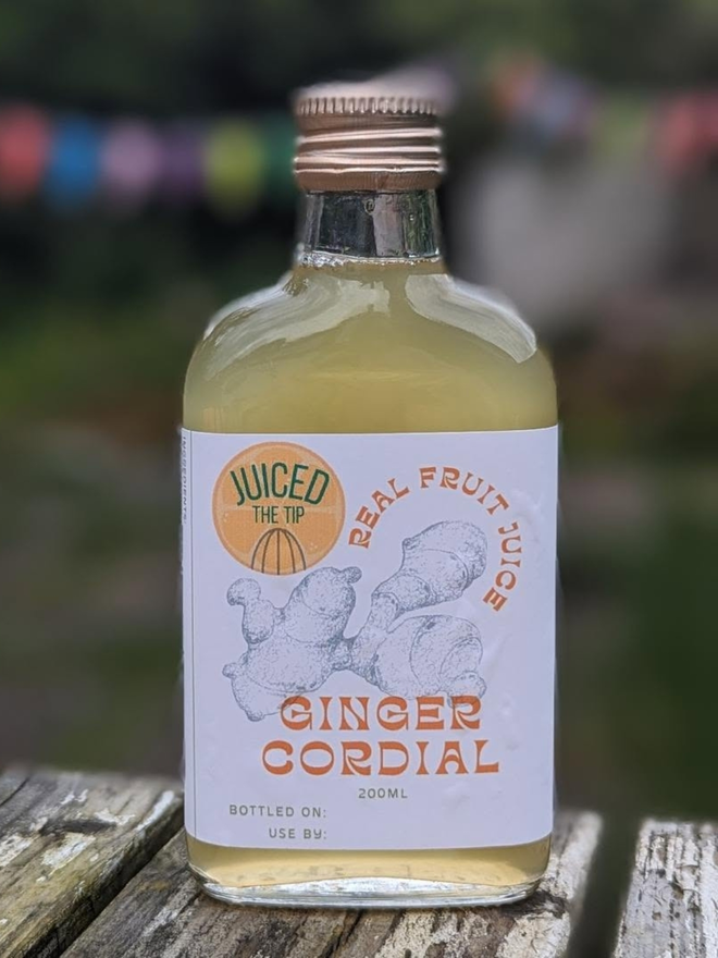 ginger cordial juice bottle