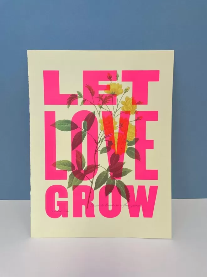 Let Love Grow - Large Screenprint