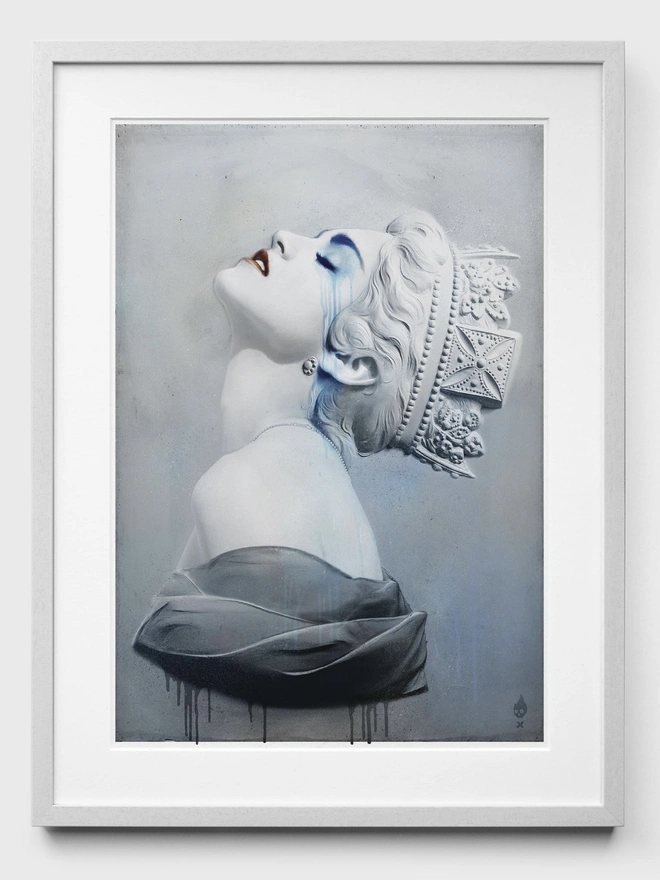 Madonna - White Frame