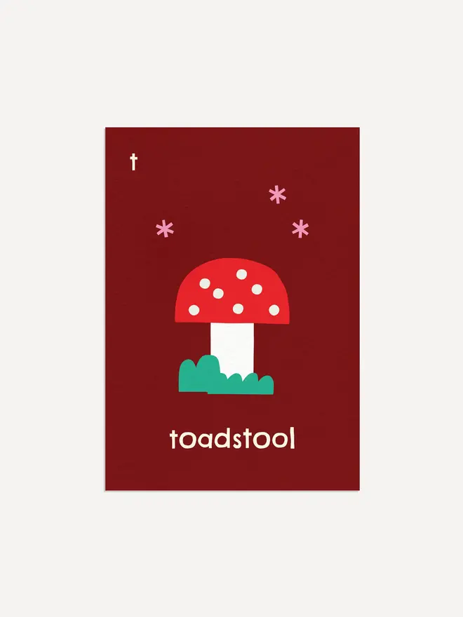 'Toadstool' Print