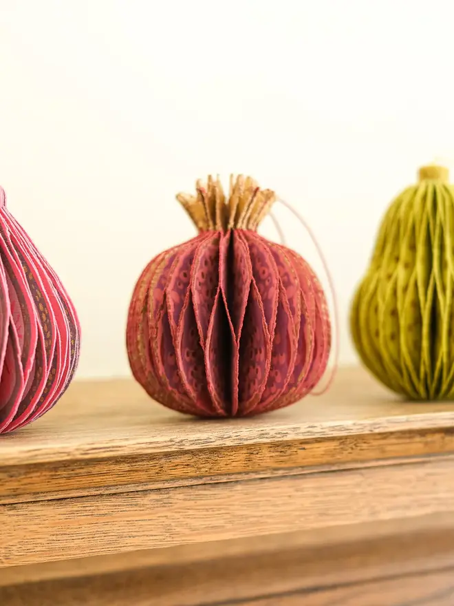 Fig Honeycomb Ornament (Set Of 6)