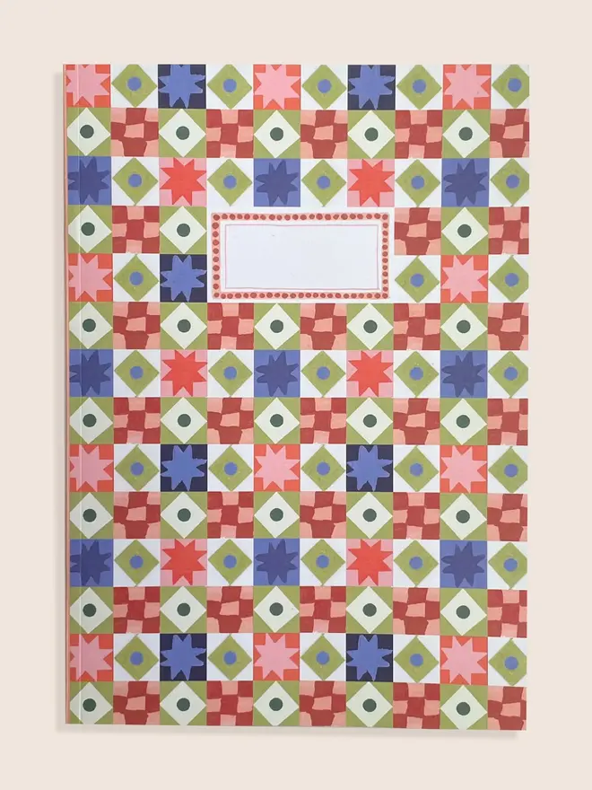 Patterned Notebook, displayed against a white background. 
