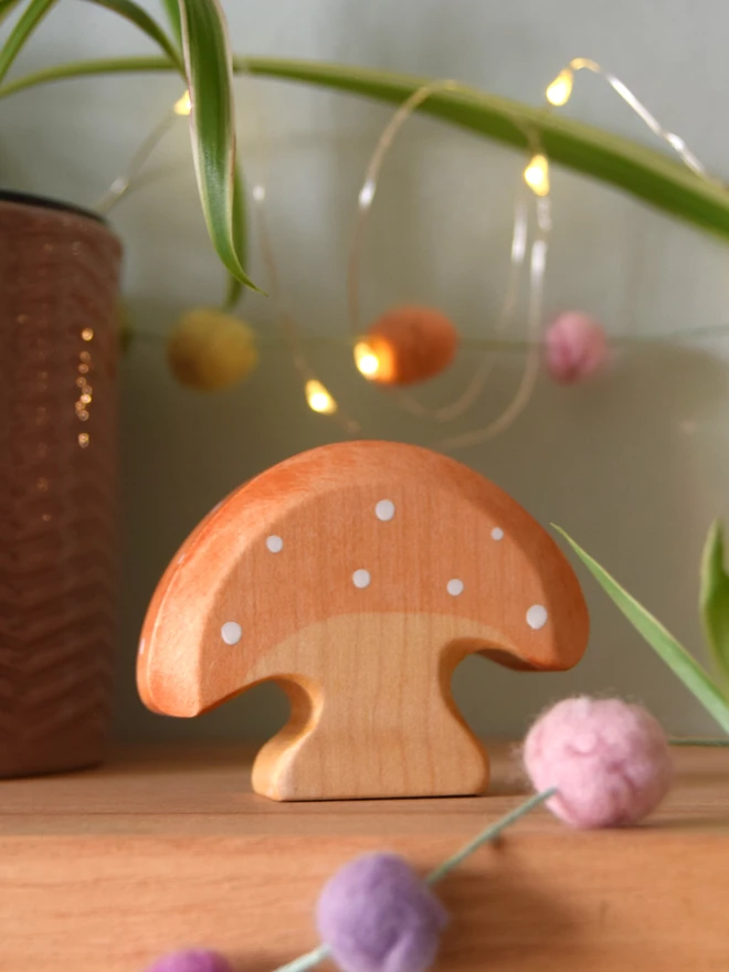  Wooden Toadstool Toy 